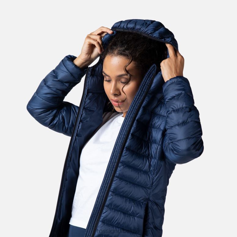 vrouwen geïsoleerde jas met capuchon 180gr donkermarine toppen Rossignol NF00D936