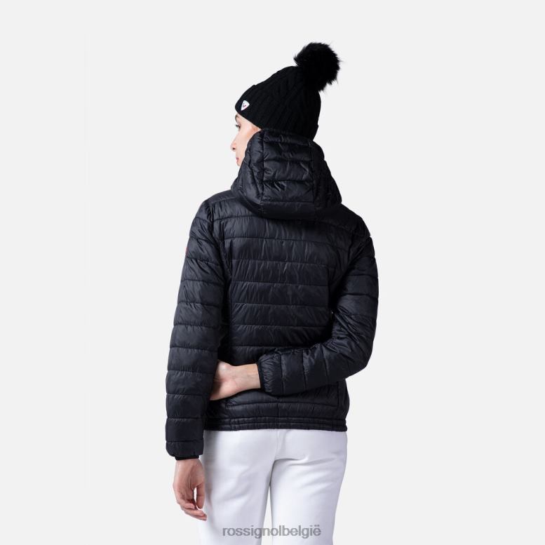 vrouwen geïsoleerde jas met capuchon 180gr zwart toppen Rossignol NF00D937