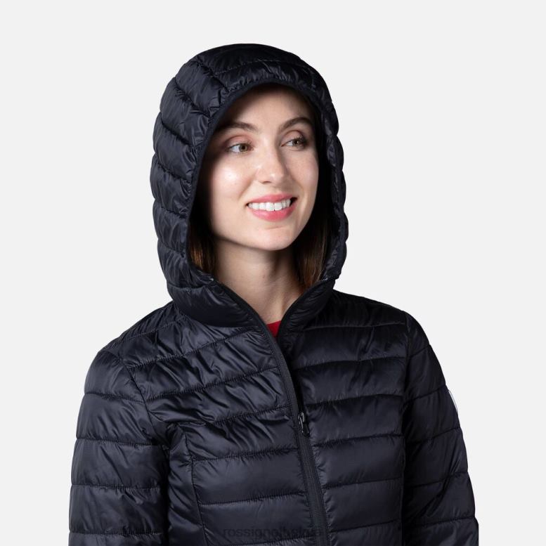vrouwen geïsoleerde jas met capuchon 180gr zwart toppen Rossignol NF00D937