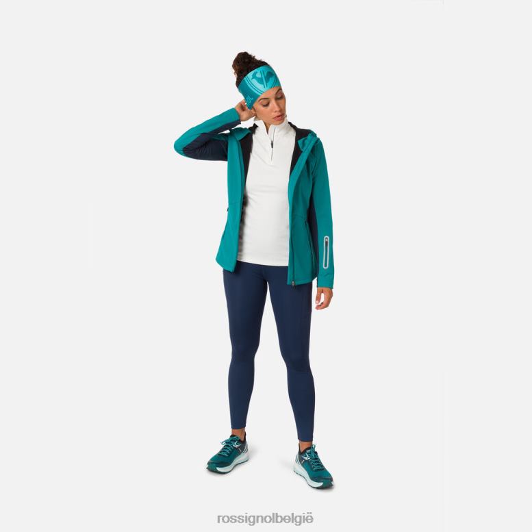 vrouwen softshell-jas donkersmaragd toppen Rossignol NF00D1120