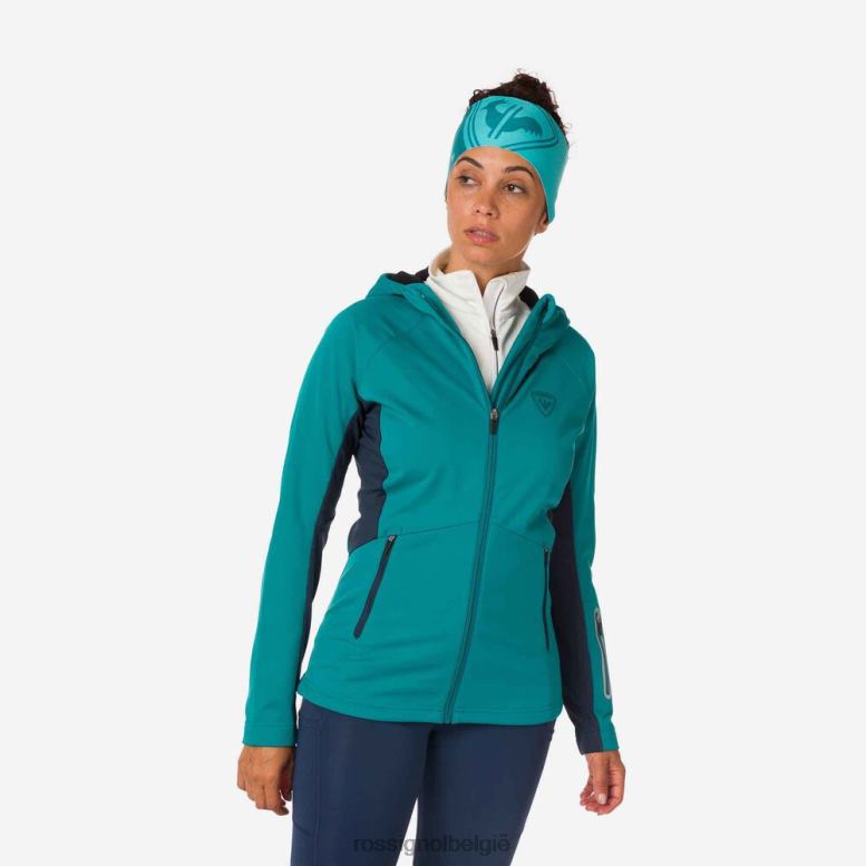 vrouwen softshell-jas donkersmaragd toppen Rossignol NF00D1120