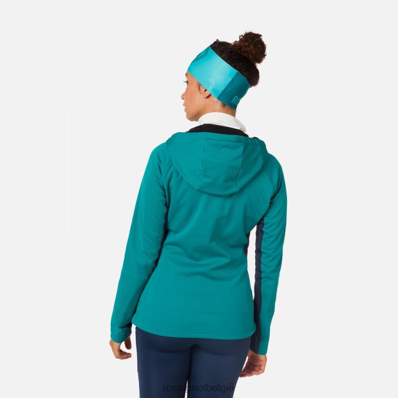 vrouwen softshell-jas donkersmaragd toppen Rossignol NF00D1120