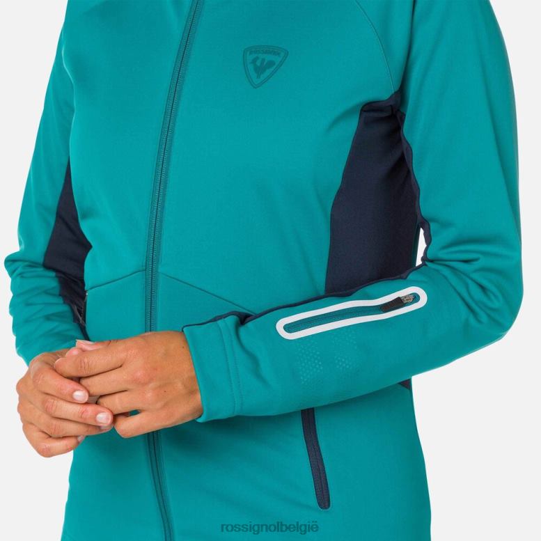 vrouwen softshell-jas donkersmaragd toppen Rossignol NF00D1120