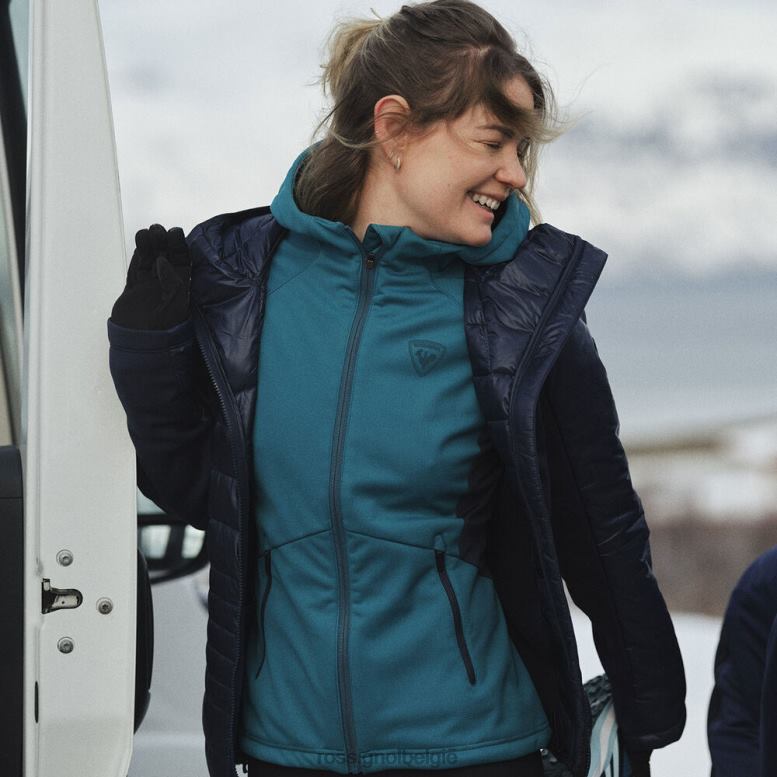 vrouwen softshell-jas donkersmaragd toppen Rossignol NF00D1120