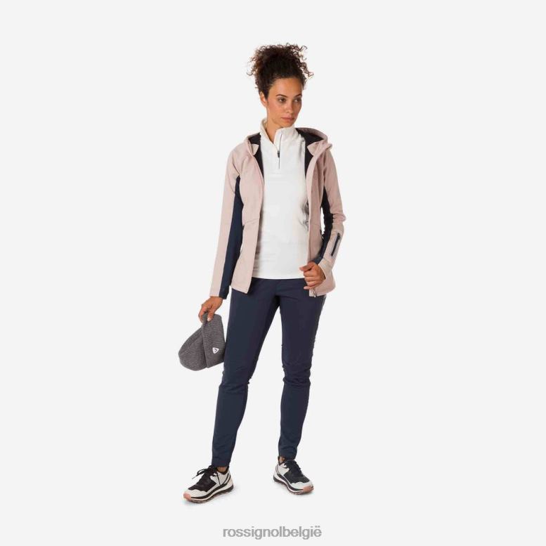 vrouwen softshell-jas poederroze toppen Rossignol NF00D905