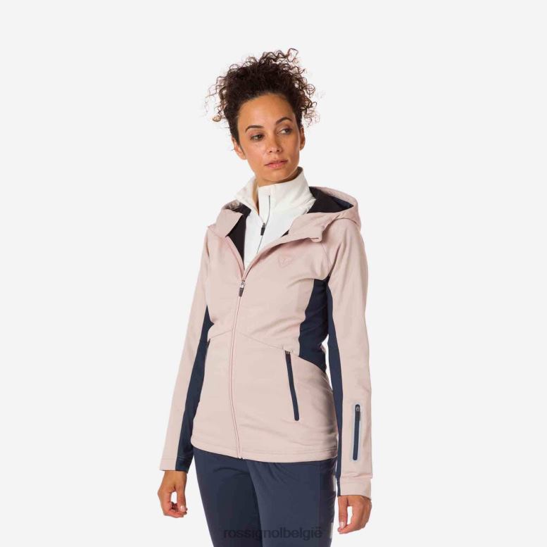 vrouwen softshell-jas poederroze toppen Rossignol NF00D905