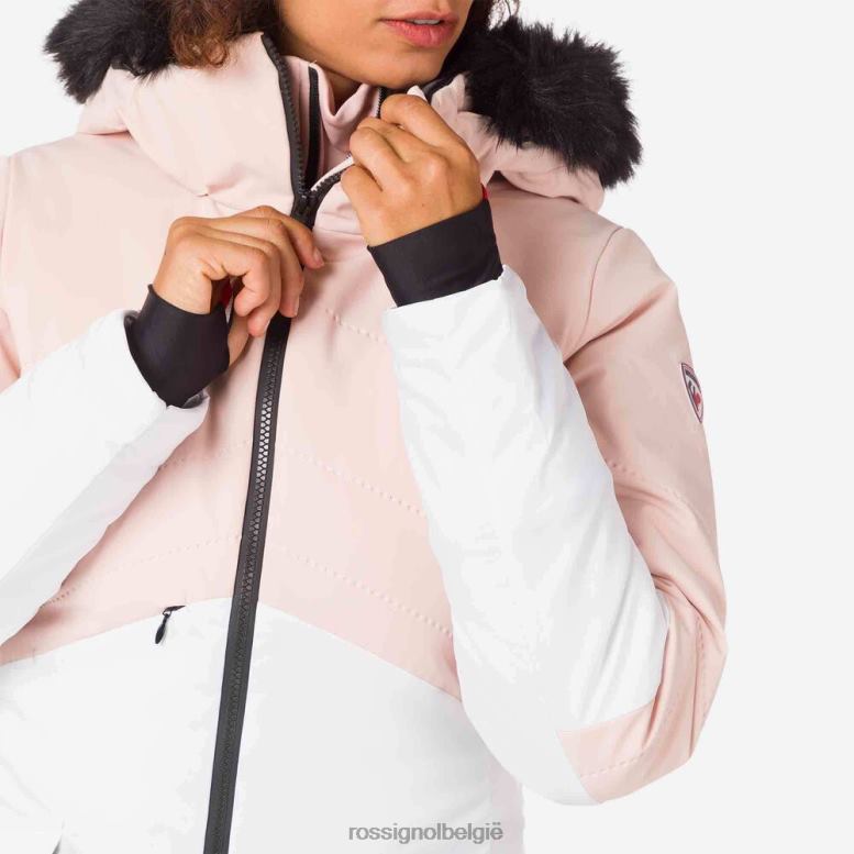 vrouwen Merino terrein ski-jas poederroze toppen Rossignol NF00D1018