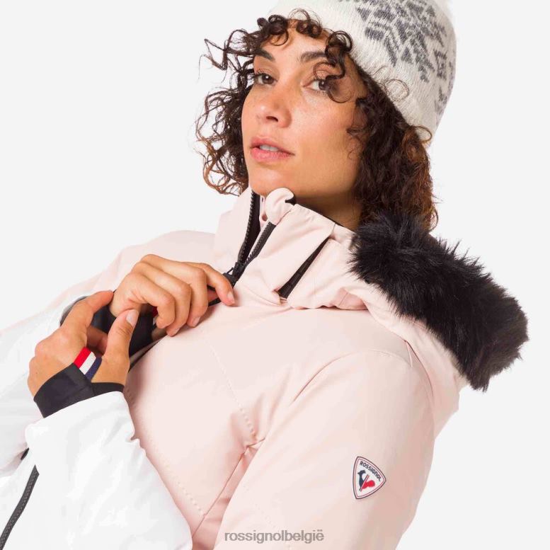 vrouwen Merino terrein ski-jas poederroze toppen Rossignol NF00D1018