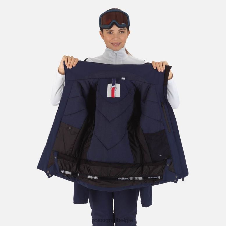 vrouwen Reageer merino ski-jas donkermarine toppen Rossignol NF00D791