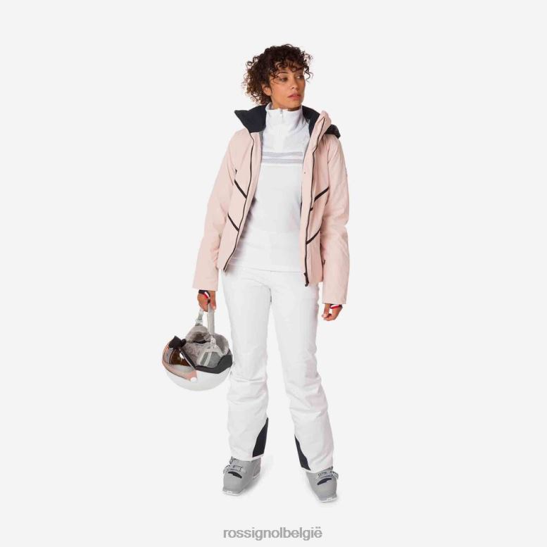 vrouwen Reageer merino ski-jas poederroze toppen Rossignol NF00D1081