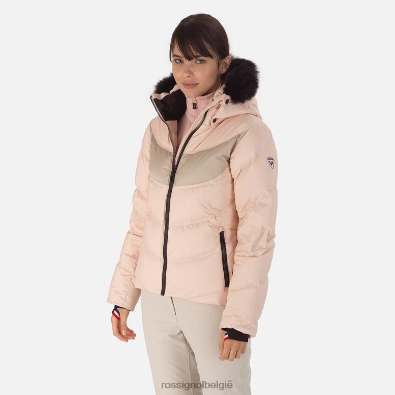vrouwen kenmerkend donsski-jack poeder roze toppen Rossignol NF00D1070