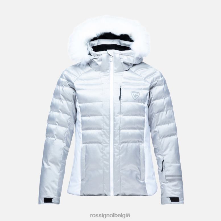 vrouwen rapide metallic ski-jas zilver toppen Rossignol NF00D1061