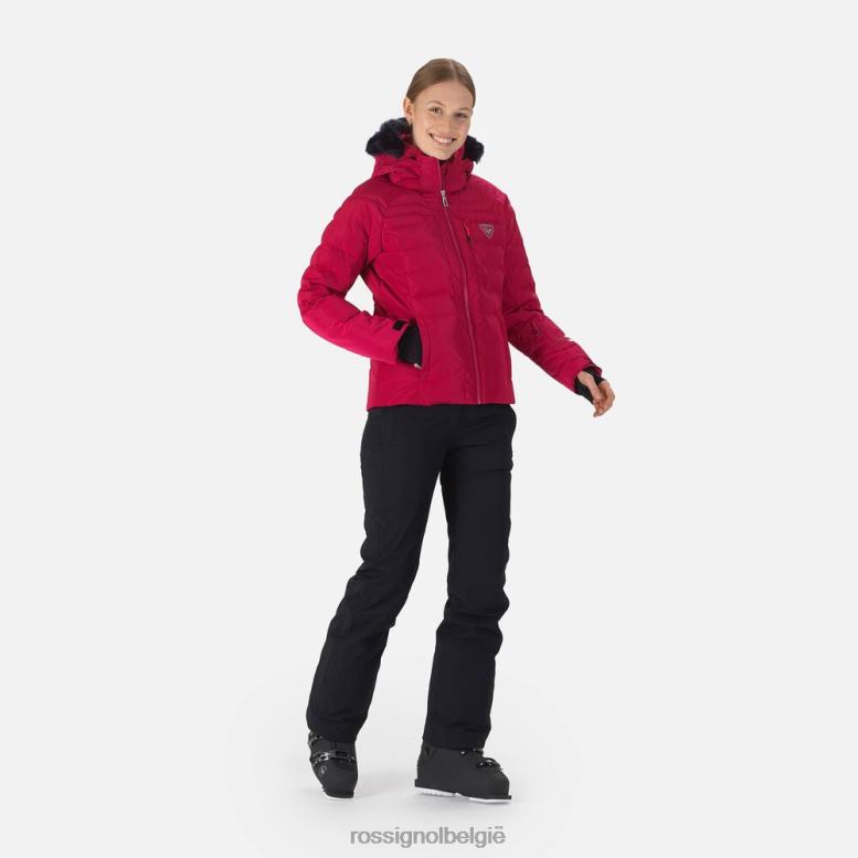 vrouwen rapide parelmoer ski-jas kers toppen Rossignol NF00D1011