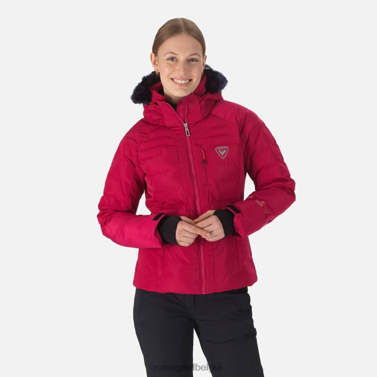 vrouwen rapide parelmoer ski-jas kers toppen Rossignol NF00D1011