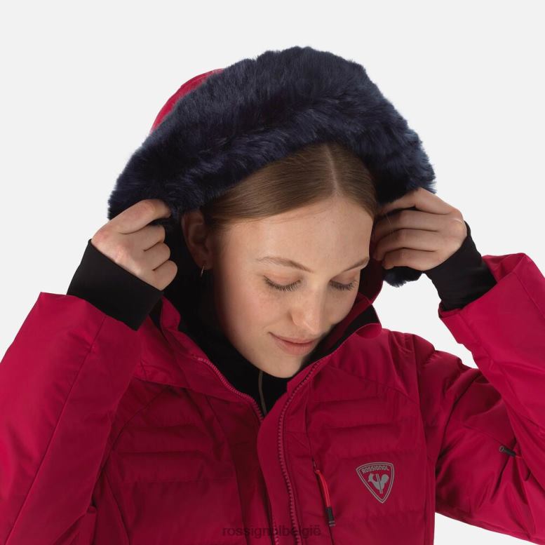vrouwen rapide parelmoer ski-jas kers toppen Rossignol NF00D1011