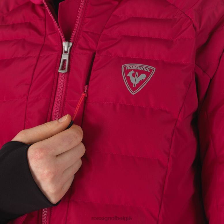 vrouwen rapide parelmoer ski-jas kers toppen Rossignol NF00D1011