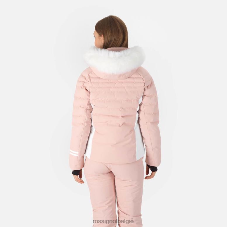 vrouwen rapide ski-jas poederroze toppen Rossignol NF00D1113