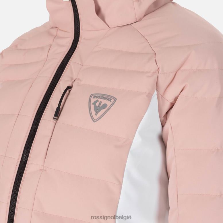 vrouwen rapide ski-jas poederroze toppen Rossignol NF00D1113
