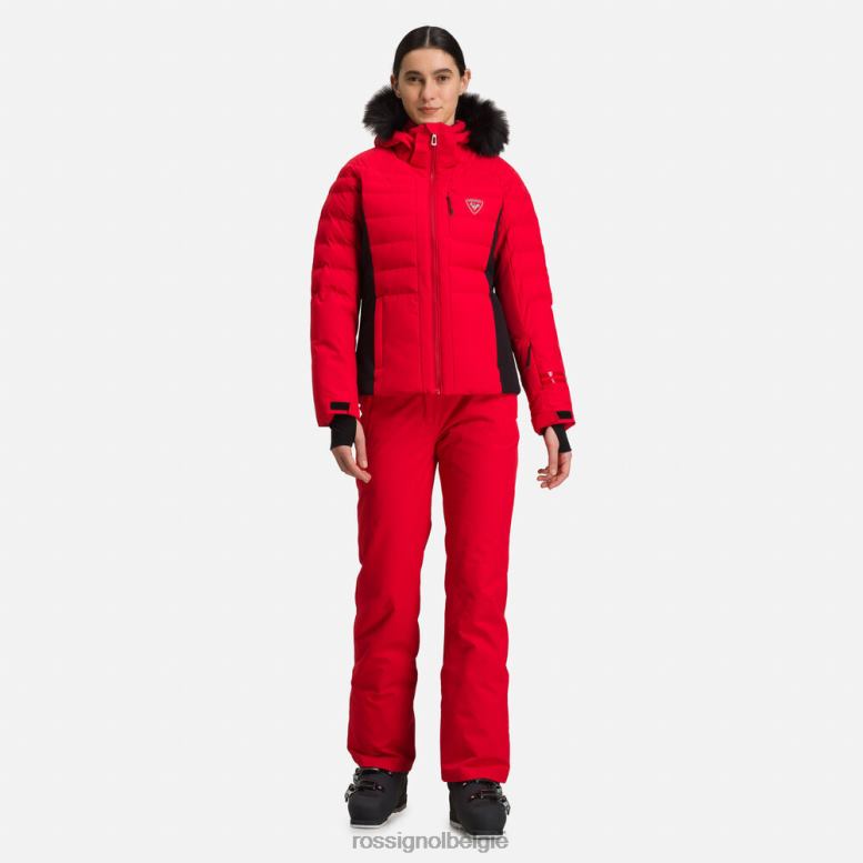vrouwen rapide ski-jas sportrood toppen Rossignol NF00D796