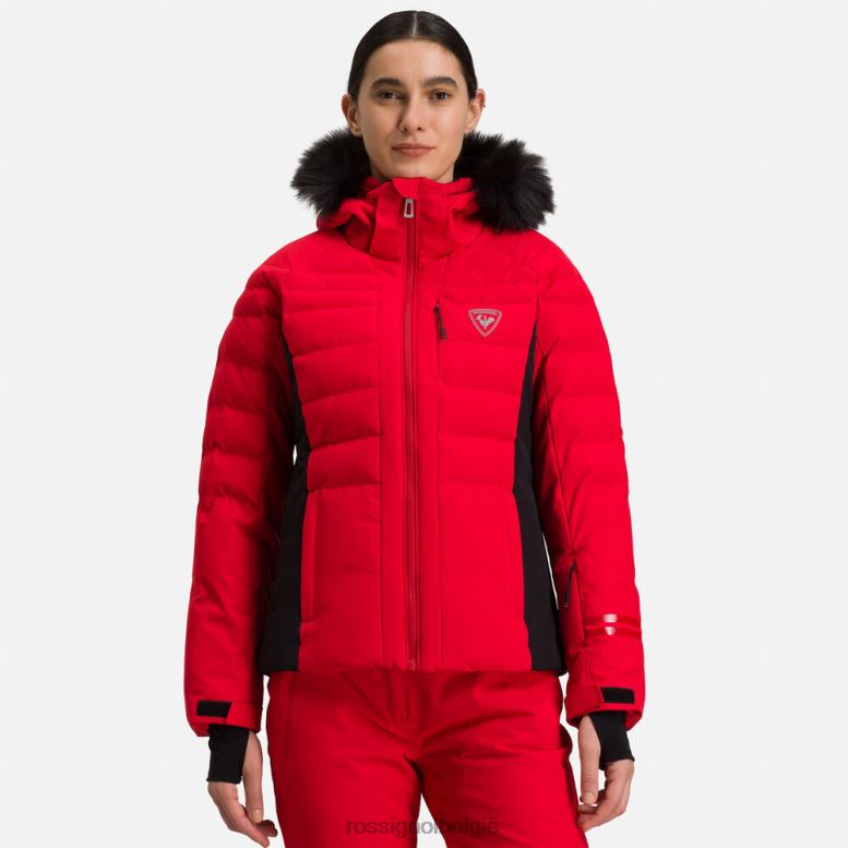 vrouwen rapide ski-jas sportrood toppen Rossignol NF00D796
