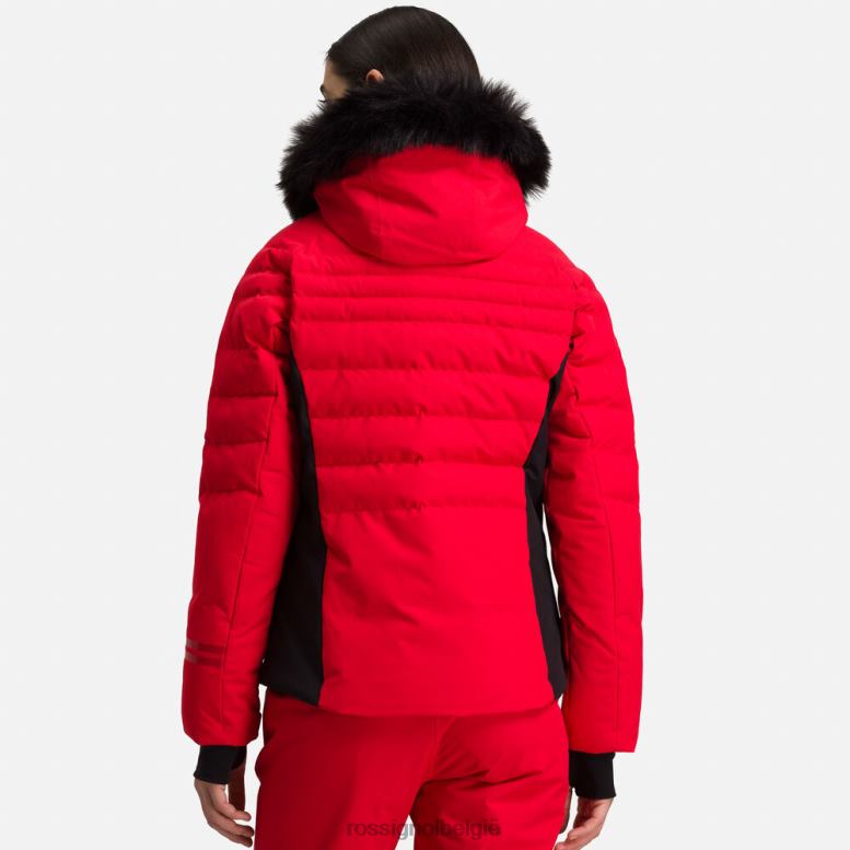 vrouwen rapide ski-jas sportrood toppen Rossignol NF00D796