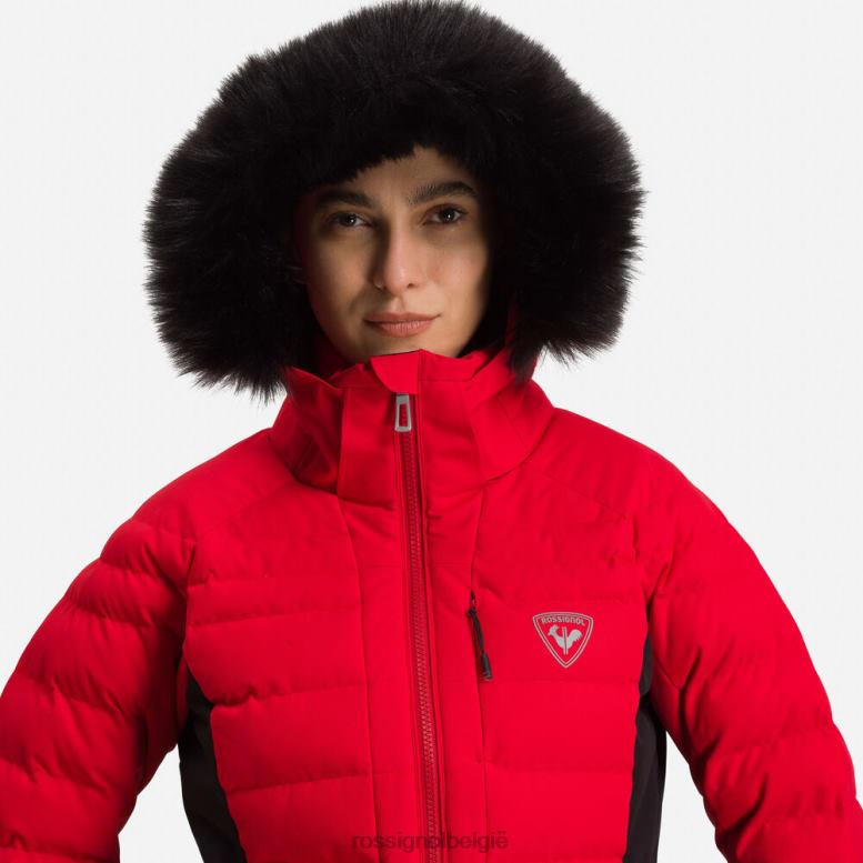 vrouwen rapide ski-jas sportrood toppen Rossignol NF00D796