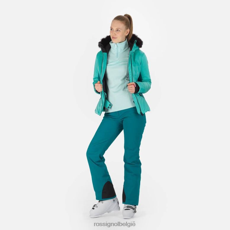 vrouwen roc ski-jas turkoois toppen Rossignol NF00D1025