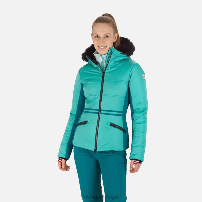 vrouwen roc ski-jas turkoois toppen Rossignol NF00D1025