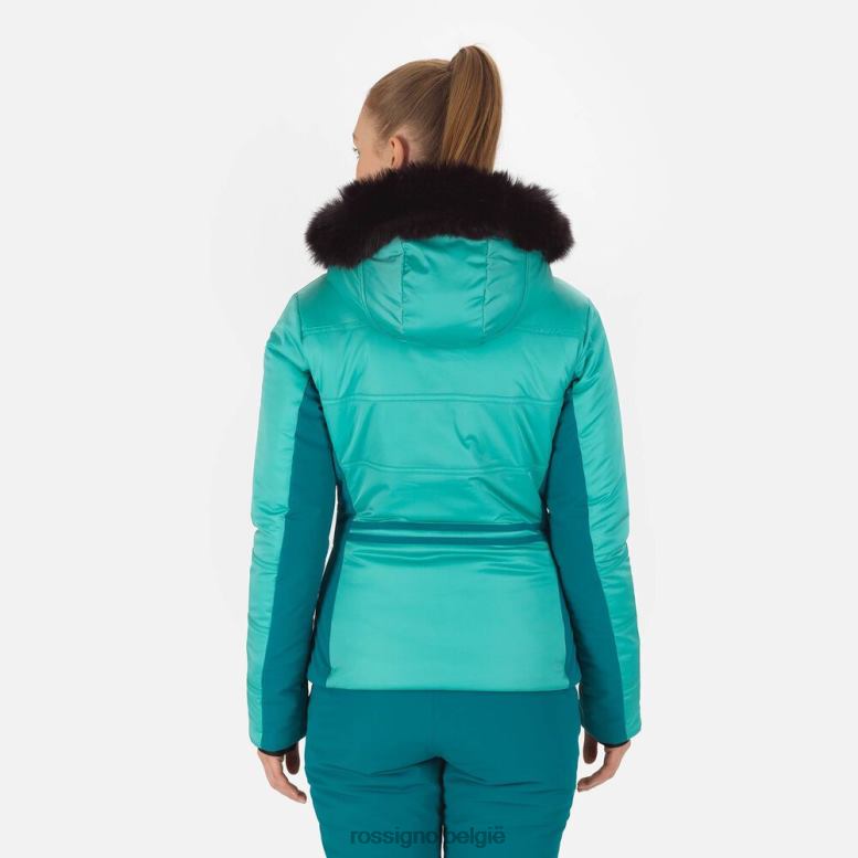 vrouwen roc ski-jas turkoois toppen Rossignol NF00D1025