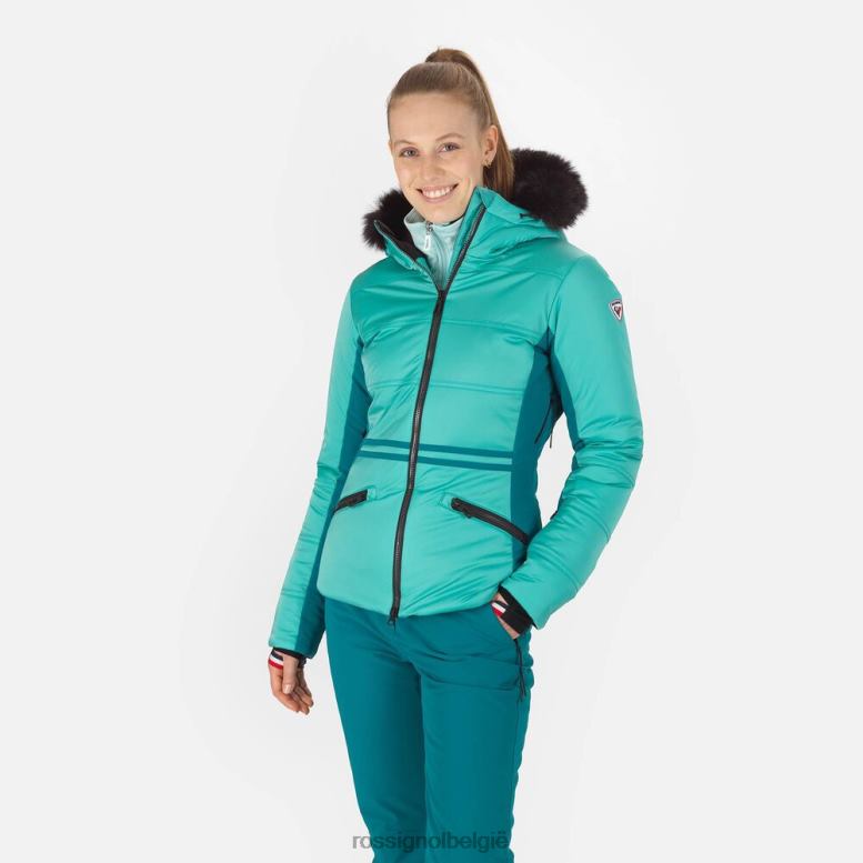 vrouwen roc ski-jas turkoois toppen Rossignol NF00D1025