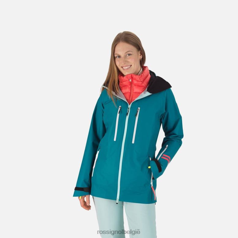 vrouwen ski-jas van atelier donkersmaragd toppen Rossignol NF00D1117