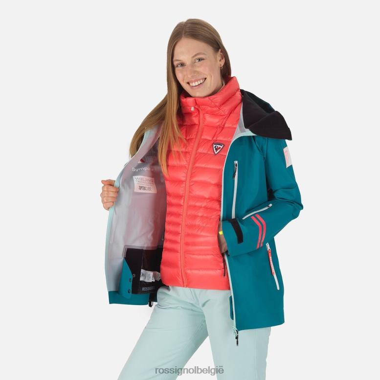 vrouwen ski-jas van atelier donkersmaragd toppen Rossignol NF00D1117