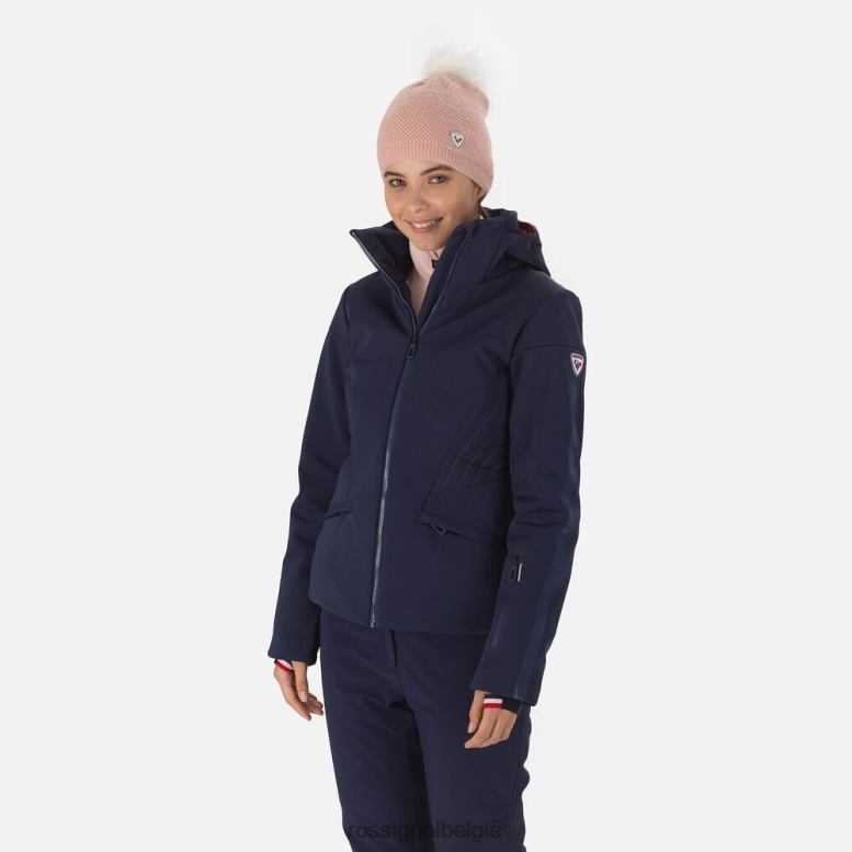 vrouwen softshell platte ski-jas donker marine toppen Rossignol NF00D780
