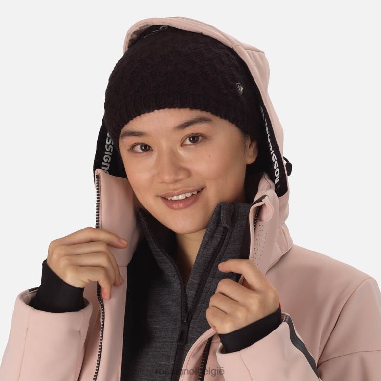 vrouwen softshell platte ski-jas poeder roze toppen Rossignol NF00D799