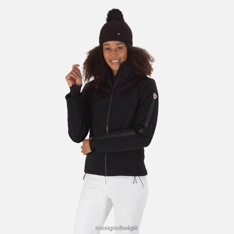 vrouwen softshell platte ski-jas zwart toppen Rossignol NF00D988