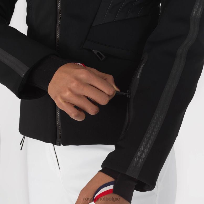 vrouwen softshell platte ski-jas zwart toppen Rossignol NF00D988