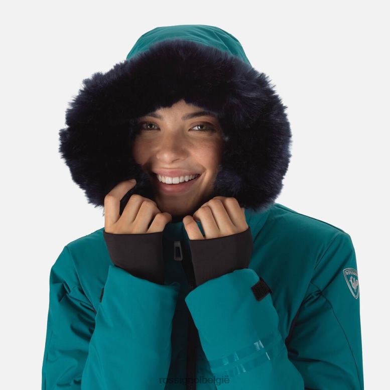 vrouwen vertrek ski-jas donkere smaragd toppen Rossignol NF00D987