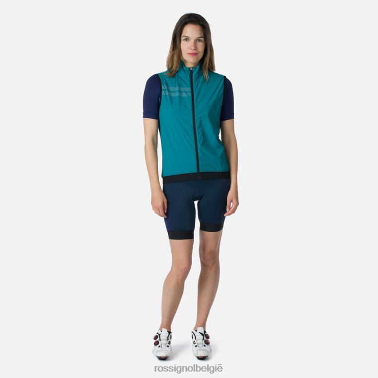 vrouwen lichtgewicht ademend vest donkersmaragd toppen Rossignol NF00D998