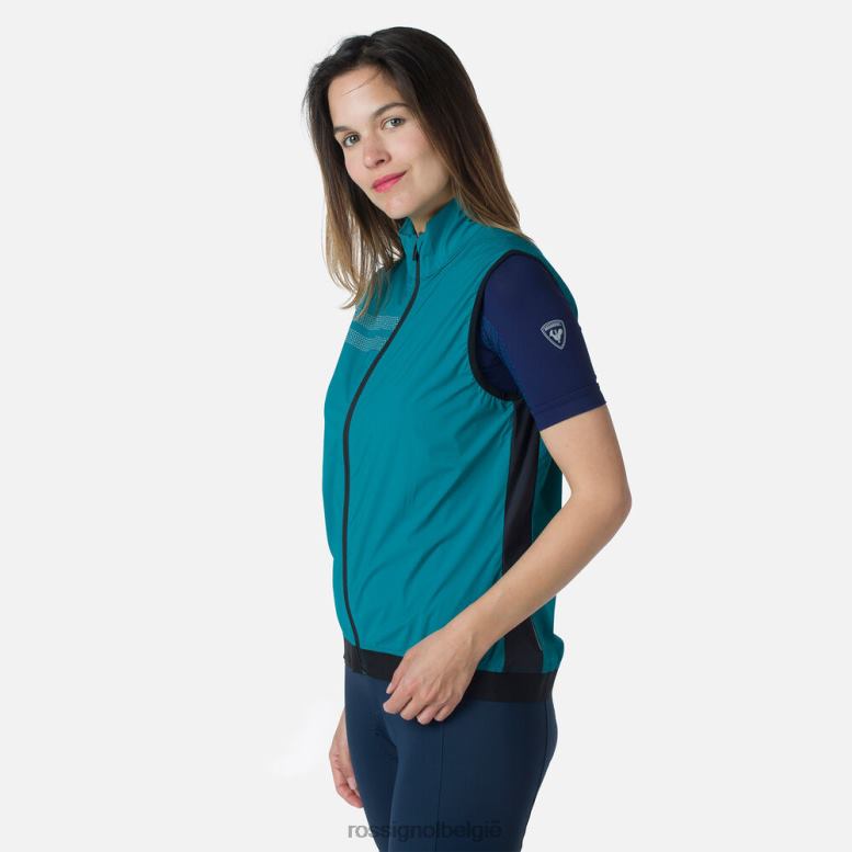vrouwen lichtgewicht ademend vest donkersmaragd toppen Rossignol NF00D998