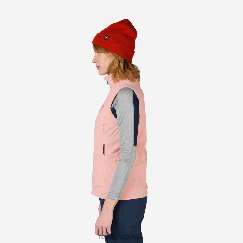 vrouwen vest aan de zijkant pastelroze toppen Rossignol NF00D899