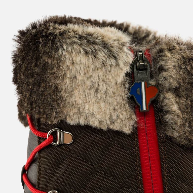 vrouwen Megeve-laarzen uit 1907 bruin schoenen Rossignol NF00D773