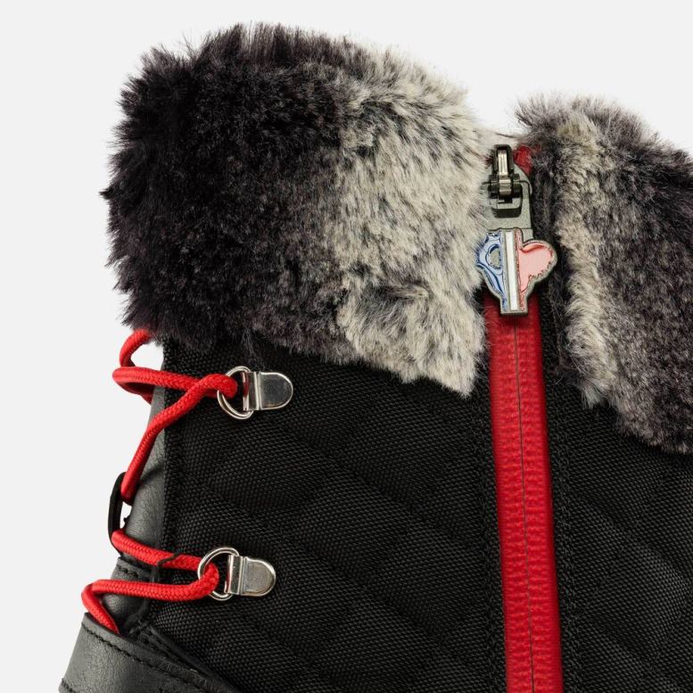 vrouwen Megeve-laarzen uit 1907 zwart schoenen Rossignol NF00D771