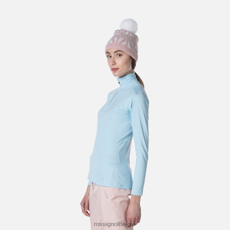 vrouwen Klassiek basislaagtopje met halve rits gletsjer toppen Rossignol NF00D1058