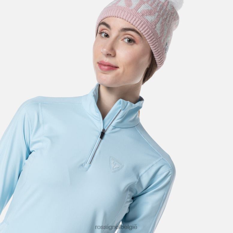 vrouwen Klassiek basislaagtopje met halve rits gletsjer toppen Rossignol NF00D1058