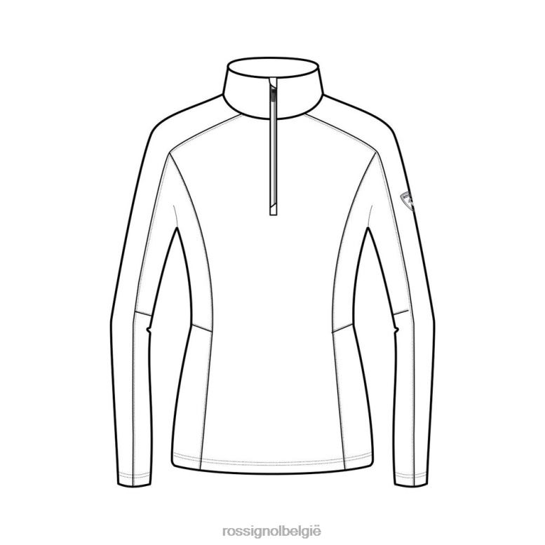 vrouwen klassieke 1/2 ritslaag wit toppen Rossignol NF00D982