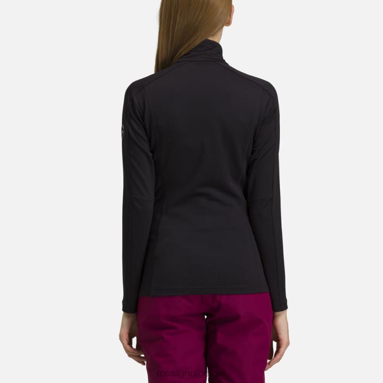 vrouwen klassieke 1/2 ritslaag zwart toppen Rossignol NF00D724