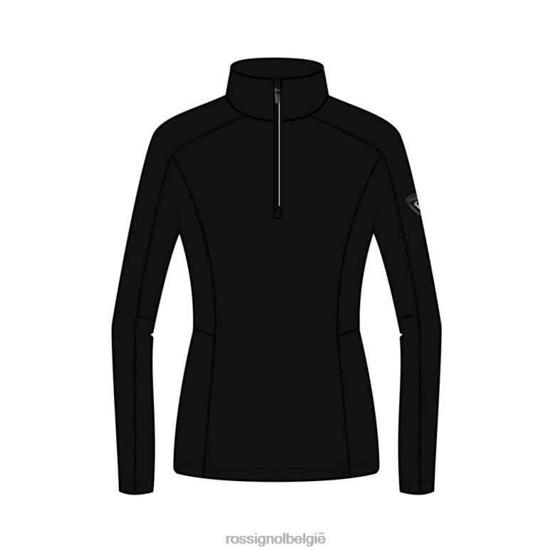 vrouwen klassieke 1/2 ritslaag zwart toppen Rossignol NF00D724