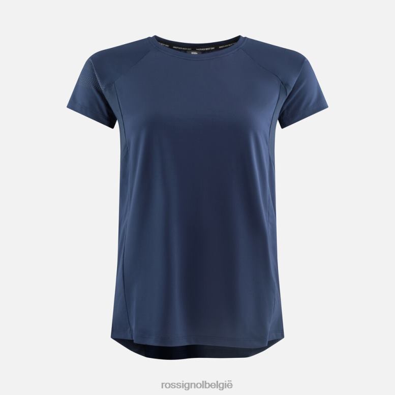 vrouwen Relaxte pasvorm van jersey met korte mouwen donker marine toppen Rossignol NF00D853