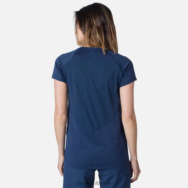 vrouwen Relaxte pasvorm van jersey met korte mouwen donker marine toppen Rossignol NF00D853
