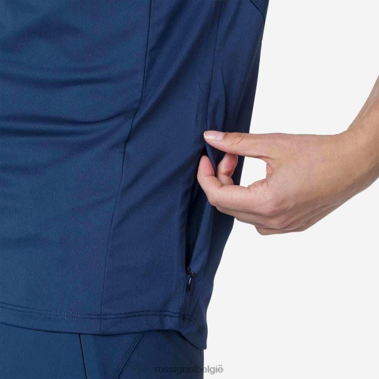 vrouwen Relaxte pasvorm van jersey met korte mouwen donker marine toppen Rossignol NF00D853